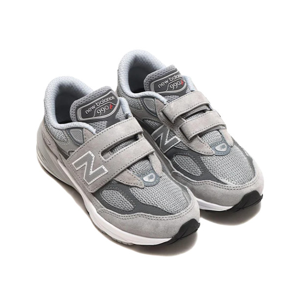 New Balance PS 990v6 Hook & Loop ‚Castlerock‘ Grey/Silver PV990GL6 j