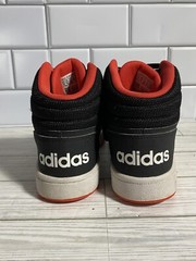 adidas B75743 Hoops Mid 2.0 High Boys Sneakers Shoes Casual Black/White/Red Sz 4