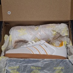 Adidas Samba OG Junior IH5582 Boys‘ Size 3.5, White / Crystal /Crew Yellow
