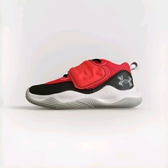 Under Armour Pre School Zone Basketball 13 K Shoe RED/BLK 3026638-600 Support