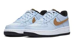 Nike Air Force 1 Felt (GS) Size 5Y Celestine Blue/Gold BV6058-400 Fast Ship RARE