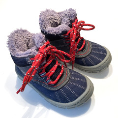Toddler Boy’s OshKosh B’gosh Blue & Gray Marley2 Durable Fur-Lined Boots- Size 6