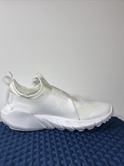 Nike Flex Runner 2 Triple White Youth Size 4Y(5.5W) Slip On