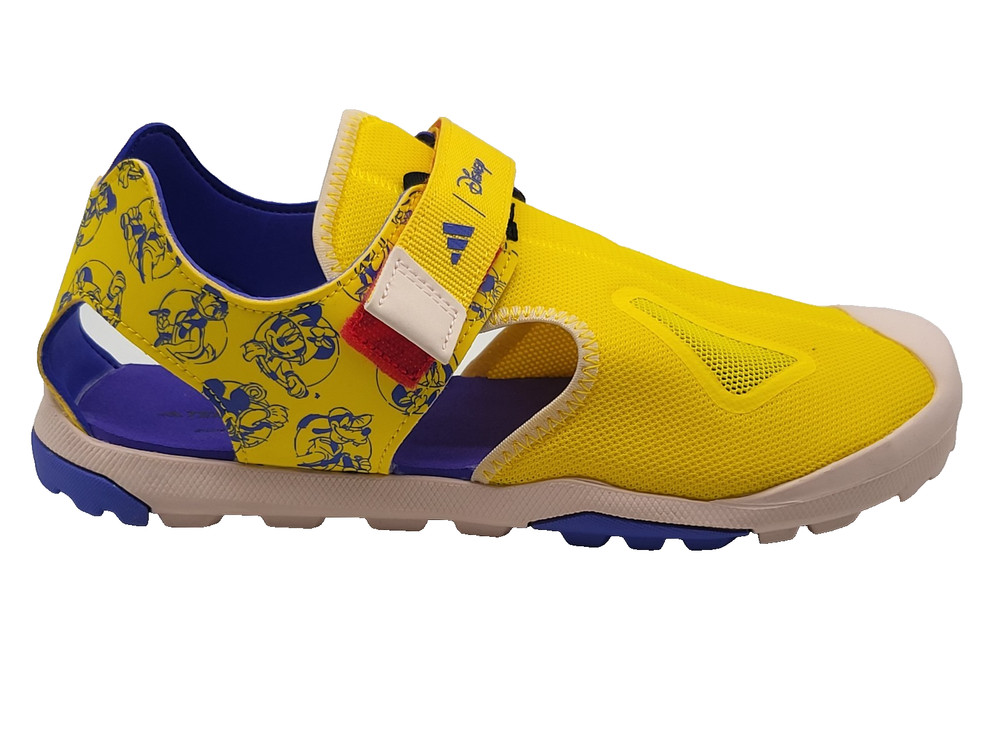 Adidas Terrex Captain Toey Hiking Boys Size 6 Yellow Blue Sandals IH2908
