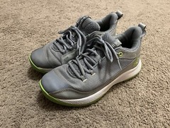 Size 7Y (GS) – Under Armour Curry 3Z5 Low Mod Grey Green Boys Basketball Shoes