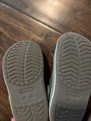 Crocs Baya Unisex Kids Clogs Light Grey, Size 10