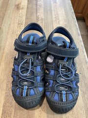 Scott David (Lucas) Cap Round Sport Sandal – Blue