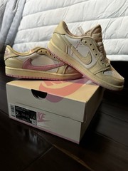 NIKE JORDAN 1 x TRAVIS SCOTT SHY PINK PS 2 Y (IQ7605-100) SHIPS ASAP