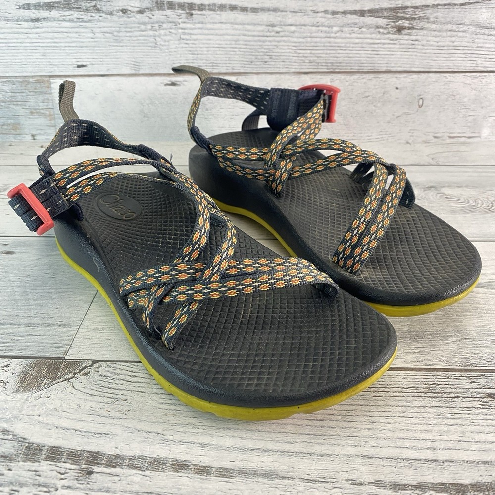Chaco ZX1 Sandals Kids 5 Multi Crest Citrus Ecotread DoubleStrap Outdoor Hiking