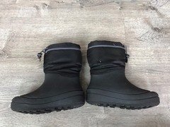 Bogs Classic Snow Shell Boots Black Kids Size 1 Waterproof Pull On 72868-001