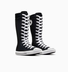 ​Converse Chuck Taylor All Star Knee Hi Boots Black White Girl’s GS 3Y Women’s 5
