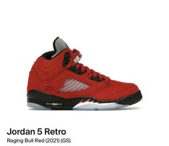 Size 4.5Y/23.5cm – Jordan 5 Retro Mid Raging Bull