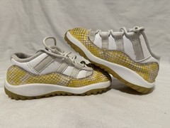 Air Jordan 11 Low Snake Yellow Python (TD) Size 6C