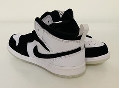 Nike Air Jordan 1 Mid SE TD Diamond Sz 7C White Black Toddler DN4322-100 NEW!!!