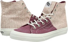 VANS Sk8 Hi Decon SPT (Stripes) Washed Tawny Port Burgundy White