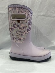 Bogs Spring Marble 79085-119 Rain Boot Kid 13 Purple Waterproof Mid Calf EBS2172