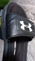 Under Armour 4D Slides Flip Flops Sandals Youth Kids Boys Girls Size 6 GUC