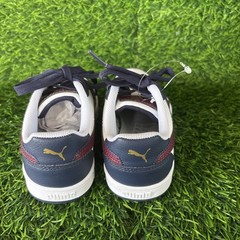 PUMA FOREVER BETTER KIDS WHITE-JASPER NAVY GOLD SIZE 10.5 C