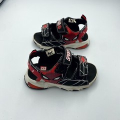 Marvel 321238 Kids US 7 Strappy Multicolor Spiderman Print Gore Strap Sandal
