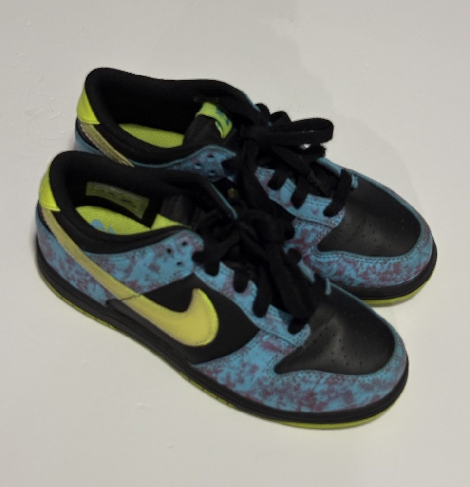 Nike Dunk Low Let’s Dance Acid Wash Shoes 2Y Black DV1694-900 Baltic Blau