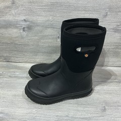 Bogs Kids Classic Seamless Waterproof Insulated Black Rain Snow Boot Size 5