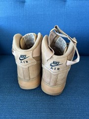 Nike Air Force 1 Tan High Top Sneakers Size 6Y 807617-200