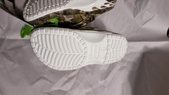 Crocs NASCAR Realtree Clogs White size Camouflage Flames Checkered Flag Size 8