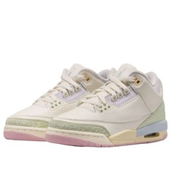 Nike Air Jordan 3 Retro GS Spring Is In The Air Sail IF4758-100 / 7Y = 8.5 Women