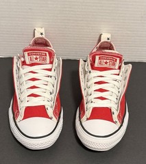 Converse CTAS Double Upper OX (Junior Size 5) Low Red/White/Blue Stars
