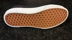 Vans Classic Seldan Checkerboard Sneaker Lace Up Low Black Gray Red Youth 4 NEW