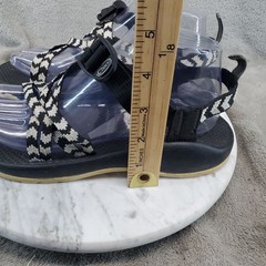 Chaco Shoes Kids Size 6 Black White Textile ZX/1 EcoTread Sandals