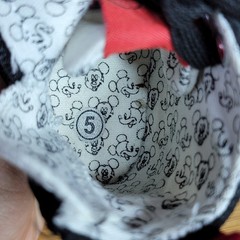 Ground Up Kids Size 5 Mickey Mouse High Top Sneakers Red White Black Disney Zip