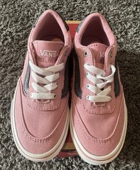 VANS Brooklyn LS Shimmer Girs Pink Size 13 Brand New In Box Never Worn In Box