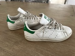 adidas Stan Smith J Causal Retro Sneaker White/Green, Size 5.5