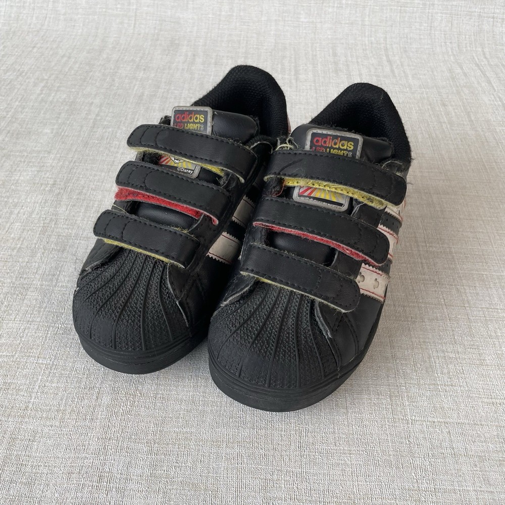 Adidas Original Superstar Disney Mickey Mouse LED Light Up Shoes Kids 10.5