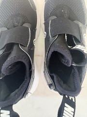 Size 9C Nike Flex Runner 3 Black White Slip On Athletic Shoes Kids Boy Girl