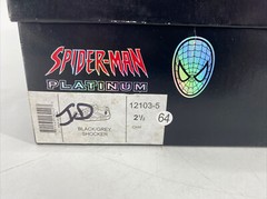 RARE Deadstock 2005 MARVEL Spider-Man Platinum Kids Shocker Shoes Black Size 2.5