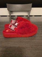 UGG Australia Toddlers Fluff Yeah Slippers Slides Red Size 13