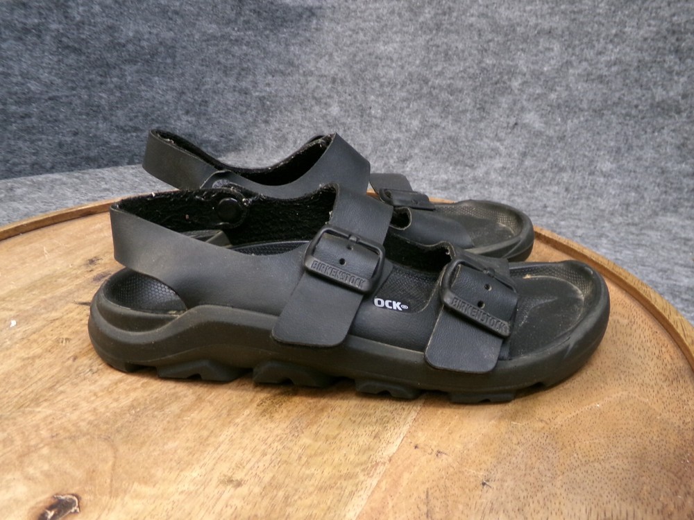 Birkenstock Mogami Kids Black Slingback Sandals Slides Size 33 US 2 Narrow