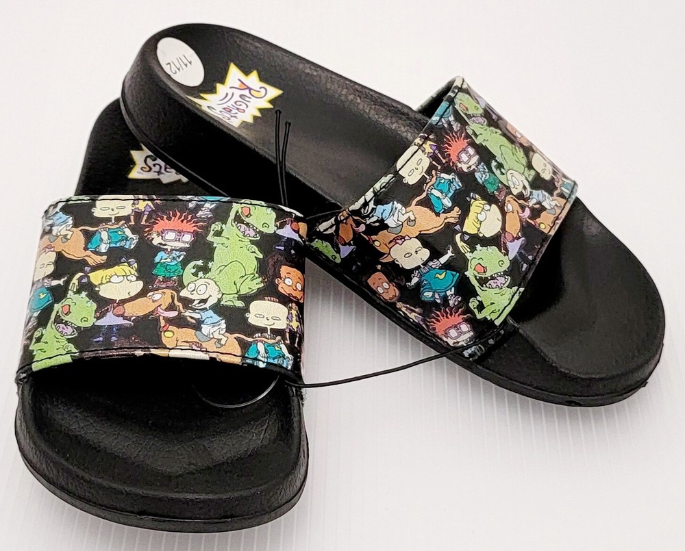 Nickelodeon Rugrats Tommy Pickles Chucky Finster Slides Toddler Size 11/12 New