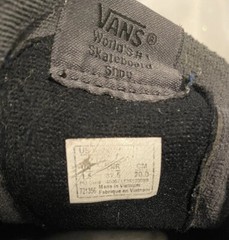Vans SK8, Skater Sneaker With hook loop closure Unisex Kid Size 2.5 See Photos