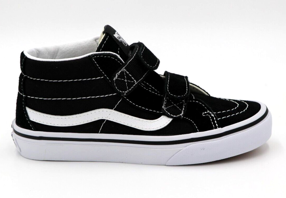 Vans SK8-Mid Reissue V Black/White Youth Sizes