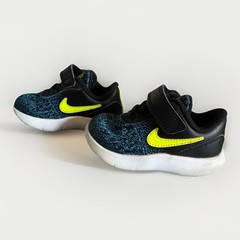Nike Flex Contact Toddler Boys Shoes Size 5C Black Blue Volt Sneakers 917935-005