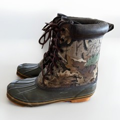 Timber Wolf Thermolite Camouflage Camo Waterproof Lace Up Boots Size 8Y Hunting