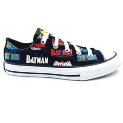 Converse CTAS Ox Black White DC Comics Batman Kids Youth Casual Sneakers 367321F