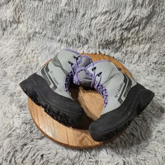 Columbia Youth Omni-Heat Boots Bugaboot Plus IV- US Size 2 Girls Grey BY5954-036