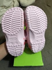 Crocs Crocs Classic Heart Print Clog Pink/Red/White Unisex Kids US 1 Slip On