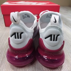 Nike Air Max 270 GS White/Sweet Beet Size 6Y/Womens Size 7.5 New 943345-124