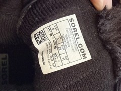 Sorel Commander Winter Snow Boots Toddler Size 6 NV1877-010 Black Lined