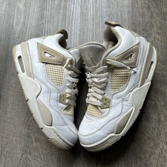 Nike Air Jordan Retro 4 “Sand Linen“ 487724-118White Tan Brown Sz 7Y Women’s 8.5